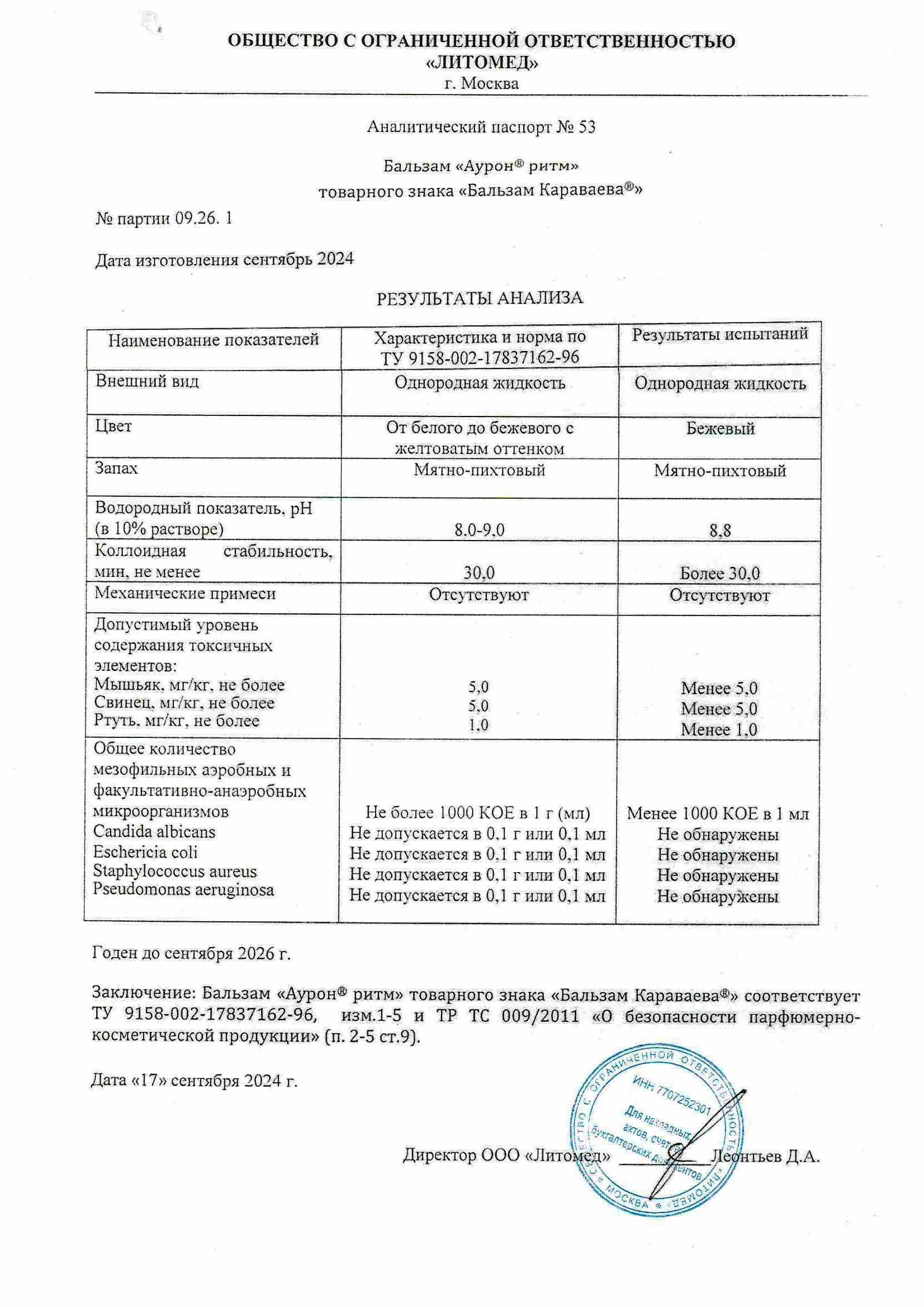 Паспорт №092024